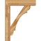 Ekena Millwork Olympic Block Rough Sawn Bracket w/ Offset Brace, Western Red Cedar, 8"W x 36"D x 48"H BKT0806X36X48OLY05RWR - alternate 2